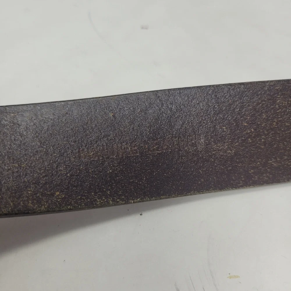 Brown Leather Belt 36 Brown Distressed Rugged Utility Two Tone Rustic Heritage